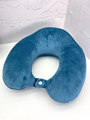 Подушка туристическая "Velvet" 30х11х13см, цв.синий