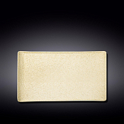 WILMAX SANDSTONE Тарелка прямоугольная 19,5х14,5см, цв.песочный