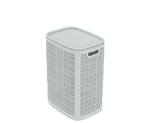 Корзина для белья "Лен" 75л, 43х32х60см, цв.серый