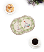 "Пасхальные утята" Набор салфеток 2шт. d-27см