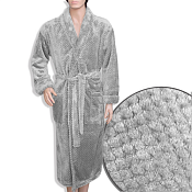 Халат "Велсофт соты" мужской цв.серый, размер 50
