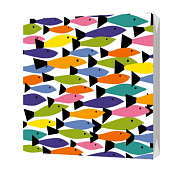 Салфетки трехслойные "Рыбки" 33х33см, 20шт.