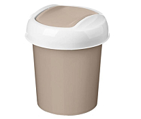 Контейнер для мусора настольный "Palm" 1л, 13х15,5см, цв.бежевый