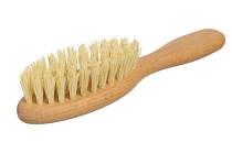 Щетка для шерсти собак, натур. щетина, бук, 19х4х1,2см, цв.белый