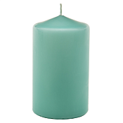 "Бирюзовая" Свеча пеньковая 7х12см