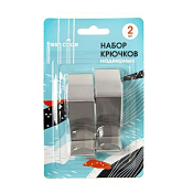 "Fresh Code" Набор крючков на дверь, металл, 2шт, 6х2,5см