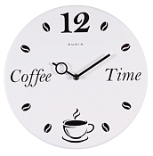 Часы настенные "Coffee Time" 32см, цв.черный