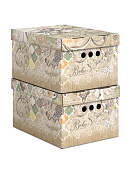 "VALIANT" BOHO BEIGE Набор коробов 2шт, 25х33х18,5см
