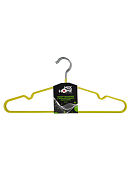 Н-р вешалок металл. с антискользящим покрытием 5шт. 40,5см, цв.желтый