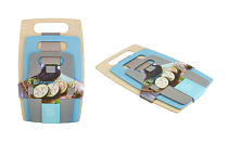 Набор разделочных досок 3шт. 22х35см; 20х30см; 15х24см, пластик, прямоуг.