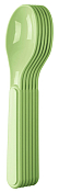 Набор пластиковых ложек 6шт., цв.салатовый