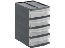 SYSTEMIX Ящик для хранения, 4 секции 19,5х14х23,3см