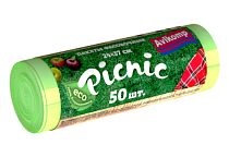 "AVIKOMP" Набор пакетов для хранения продуктов "Picnic" 24х37см, 6мкм, 50шт. цв.салатовый