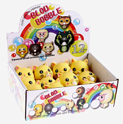 Игрушка-мялка "Котик" 7х5,5х5,5см, цв.желтый