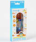 Часы песочные "Самолетик" на присоске, 3мин., цв.микс