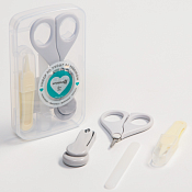 Маникюрный набор детский 13,6х8х3см, 4пр., цв.серый