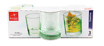 "Bormioli" Iride Набор стаканов 3шт, 250мл, цв.зеленый