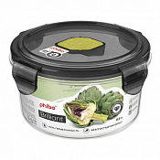 "BRILLIANT" Контейнер тритан 0,6л круг 14х7,7см цв.черный