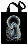 Сумка текстильная "Лунная Лошадь" 35х42см