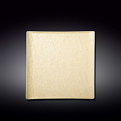 WILMAX SANDSTONE Тарелка квадратная 21,5х21,5см, цв.песочный