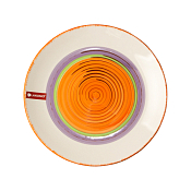 "Rainbow orange" Тарелка обеденная 26,5см
