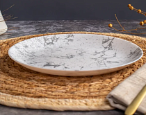 "Тектум" Тарелка десертная 20,5см, цв.серый