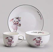 Набор посуды "Моя зайка" 3пр.