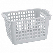 Корзина для хранения "Econova" 2,3л 21х14,6х11,3см, цв.светло-серый,белый