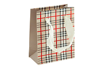 Пакет бумажный "Барбери" 14х11х6см