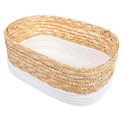 Корзина плетеная "Сканди" 33х22х14см, цв.молочный