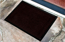Коврик придверный флокированый "Бургунь" 40х60см, цв.коричневый