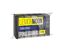 "Lemon Moon" Набор губок для посуды 5шт. 9,6х6,4х2,7см