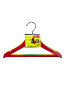 "Kids" Н-р вешалок деревянные, 3шт, 30х12см, 3цв.