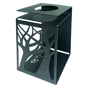 Подсвечник "Деревья" 7х7х11,5см, цв.черный