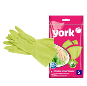 "YORK" Перчатки хозяйственные "Алоэ", ароматизированные, размер S