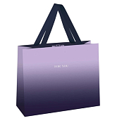 Пакет бумажный "Duotone. Purple gradient" 23х18х10см