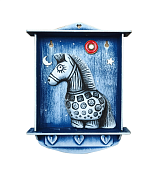 Ключница "Лошадка" 28х20см