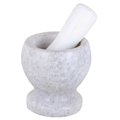 Ступка с пестиком 10х8,5см, цв.мрамор