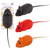 Игрушка-пищалка для кошек "Мышка" 13х2х3см