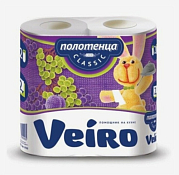 Полотенца бумажные двухслойные "Veiro Classic" 2 рулона