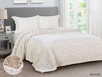 Плед Cleo "Marmari" 180х200см, велсофт, цв.коричневая полоса