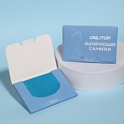 "Colorful" Матирующие салфетки 50шт., цв.синий