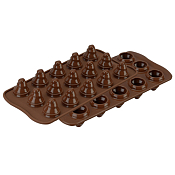 "Silikomart" Choco Trees" Форма для конфет 11х24х3,5см, цв.коричневый