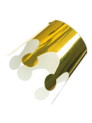 Набор праздничных корон 6шт, цв.золотой