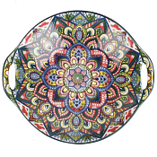 "Arabesque" Blue" Блюдо с ручками 22,5х20,5х4,5см