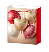 Пакет бумажный "Золотое сердце" 25х25х11см