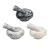 Ступка с пестиком 9х4,5см мрамор 3цв.