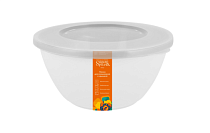 "Honey" Миска с крышкой 2,6л, цв.белый зефир