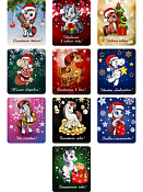 Магнит "Лошадки" 6,5х7,7см