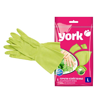 "YORK" Перчатки хозяйственные "Алоэ", ароматизированные, размер L